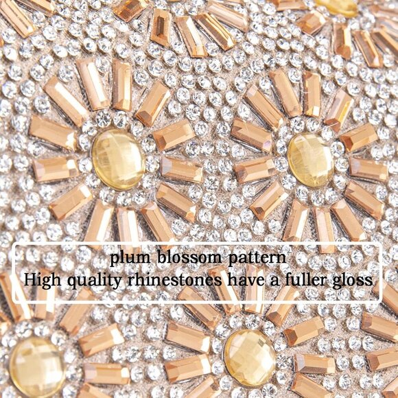 Shoulder Bags Crossbody Bag Purses Handbags Crystals Rhinestone Evening Bag for - Picture 4 of 7